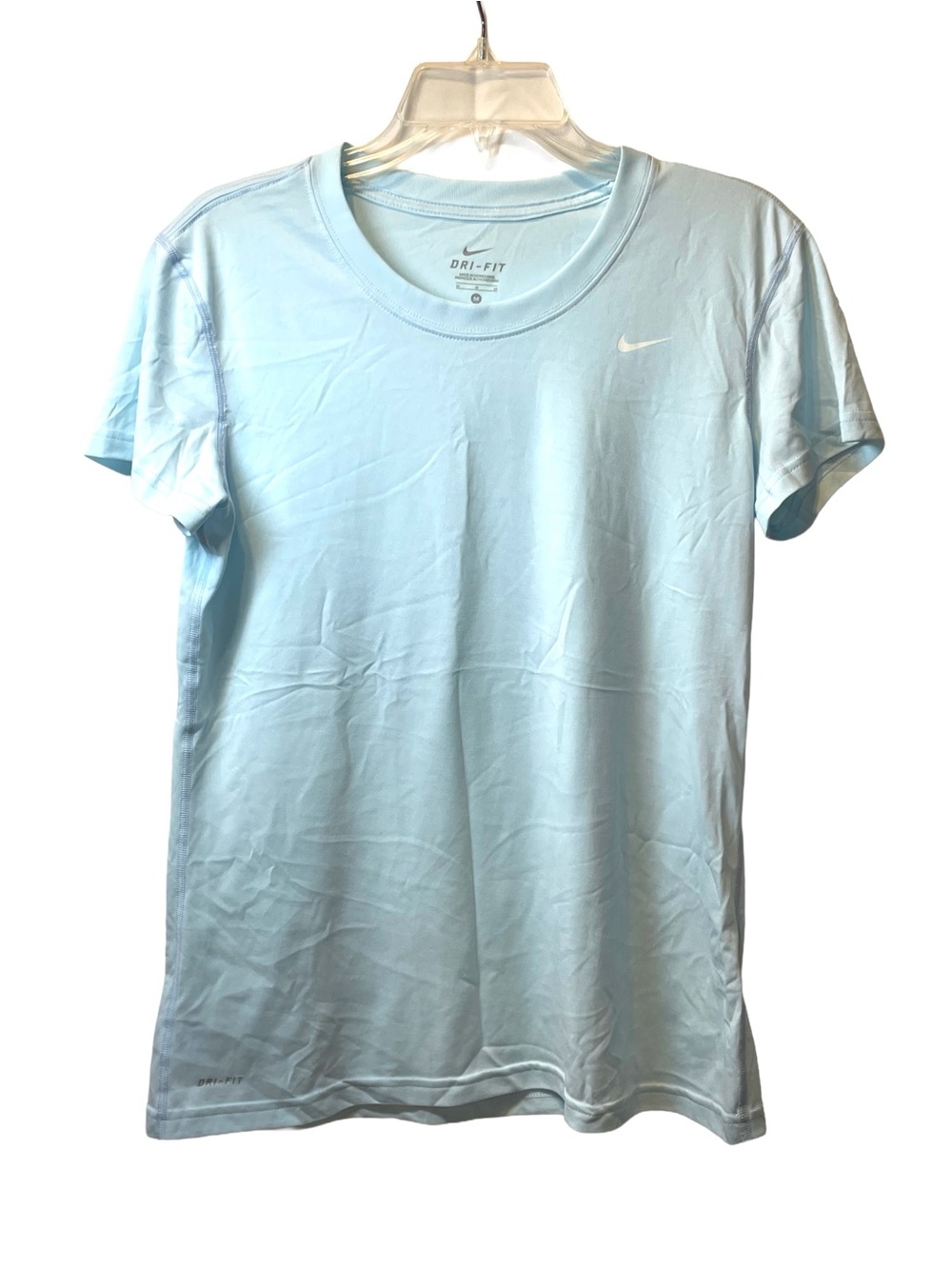 Nike Women's Light Blue/Aqua Dri-FIT Performance Tee Size M